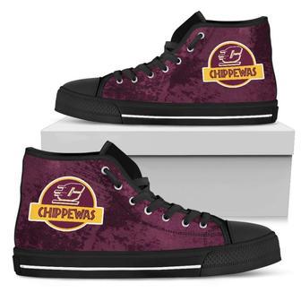 Cute Jurassic Park Central Michigan Chippewas High Top Shoes | Favorety DE