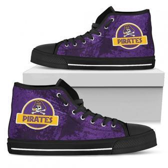 Cute Jurassic Park East Carolina Pirates High Top Shoes | Favorety UK