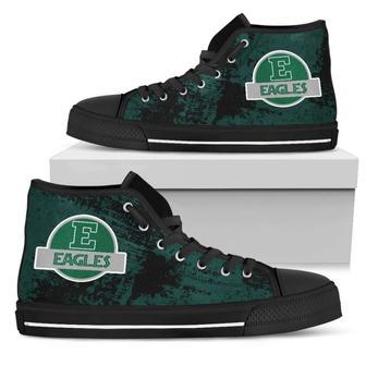 Cute Jurassic Park Eastern Michigan Eagles High Top Shoes | Favorety DE