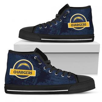 Cute Jurassic Park Los Angeles Chargers High Top Shoes | Favorety DE