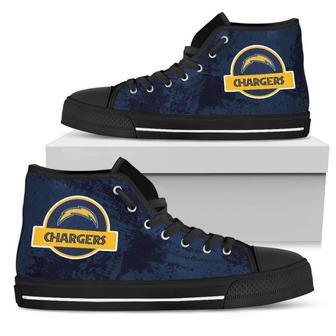 Cute Jurassic Park Los Angeles Chargers High Top Shoes | Favorety CA