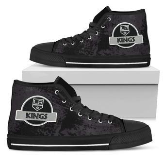 Cute Jurassic Park Los Angeles Kings High Top Shoes | Favorety AU