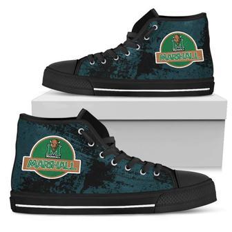 Cute Jurassic Park Marshall Thundering Herd High Top Shoes | Favorety