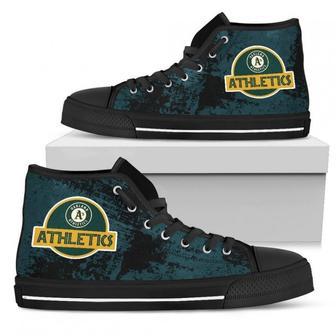 Cute Jurassic Park Oakland Athletics High Top Shoes | Favorety UK