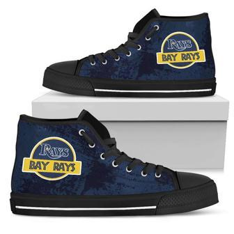 Cute Jurassic Park Tampa Bay Rays High Top Shoes | Favorety