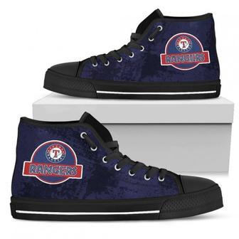 Cute Jurassic Park Texas Rangers High Top Shoes | Favorety UK