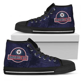 Cute Jurassic Park Winnipeg Jets High Top Shoes | Favorety UK