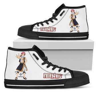 Cute Natsu Sneakers High Top Shoes Fairy Tail | Favorety AU