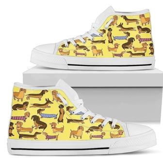 Dachshund Dog Lover Women's High Top Shoes Gift Idea - Monsterry DE