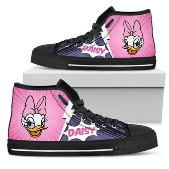 Daisy Duck Sneakers High Top Shoes Fan Gift - Monsterry AU