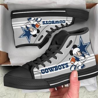 Dallas Cowboys Sneakers High Top Shoes Fan Gift | Favorety UK