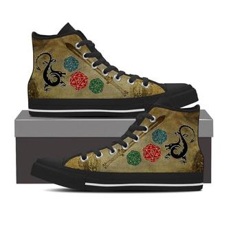 D&D Role-Playing -Clearance High Top Shoes Sneakers - Monsterry AU