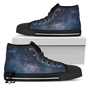Dark Nebula Universe Galaxy Space Print Men'S High Top Shoes - Monsterry CA