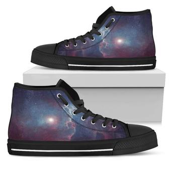 Dark Universe Galaxy Deep Space Print Men's High Top Shoes - Monsterry DE