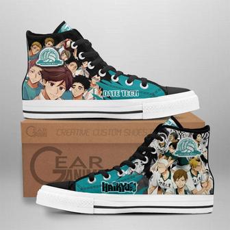 Date Tech High Top Shoes Custom Manga Anime Haikyuu Sneakers | Favorety UK