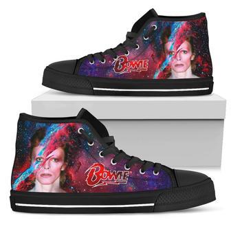 David Bowie For Men And Women Custom Canvas High Top Shoes | Favorety CA