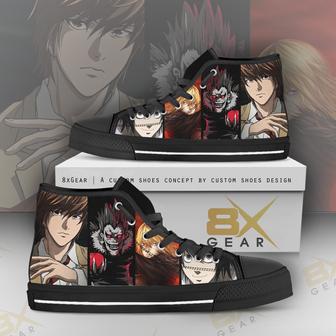 Death Note High Top Shoes Famous Characters Idea Gift For Fan | Favorety UK