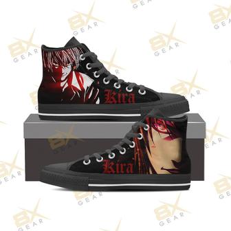 Death Note Sneakers Kira High Top Shoes Anime Fan Gift | Favorety