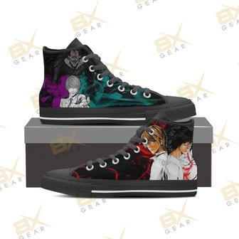 Death Note Sneakers Light Yagami and Shinigami L High Top Shoes | Favorety CA