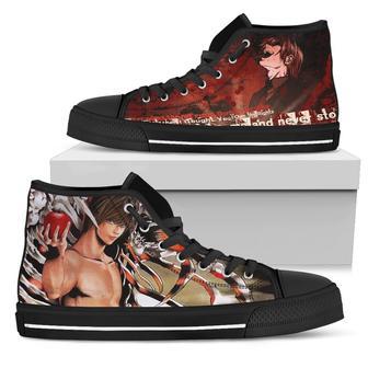 Death Note Sneakers Light Yagami High top Shoes Epic Fan Gift | Favorety