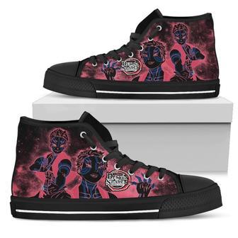 Demon Slayer Akaza For Men And Women Sneakers High Top Shoes | Favorety CA