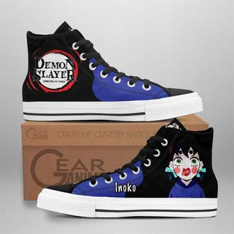 Demon Slayer Inosuke Inoko High Top Shoes Funny Custom Anime Sneakers | Favorety CA