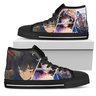 Demon Slayer Sneakers Inosuke High Top Shoes Anime Fan | Favorety