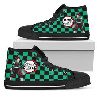 Demon Slayer Tanjiro Kimetsu no Yaiba Sneakers High Top Shoes | Favorety DE