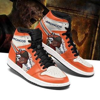 Denver Broncos Horror Jordan High Top Shoes Sport Sneakers | Favorety AU