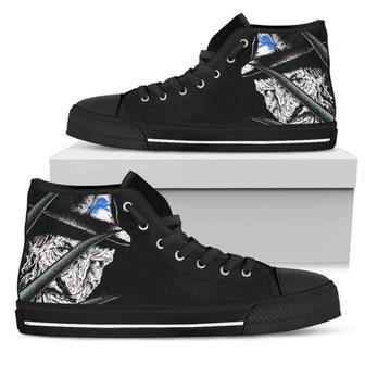 Detroit Lions Nightmare Freddy Colorful High Top Shoes | Favorety UK