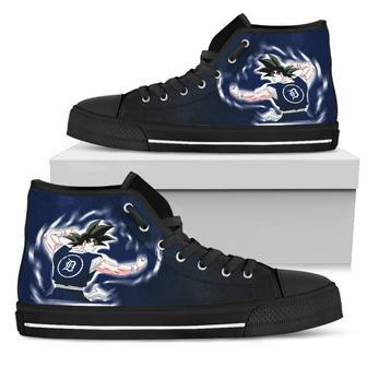 Detroit Tigers Goku Saiyan Power High Top Shoes | Favorety