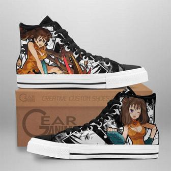 Diane High Top Shoes Custom Manga Anime Seven Deadly Sins Sneakers | Favorety AU