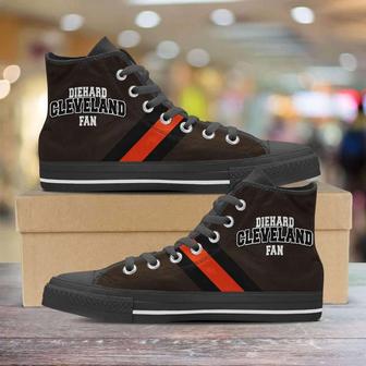 Diehard Cleveland Fan Canvas High Top Shoes Sneakers - Monsterry CA