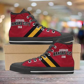 Diehard Kansas City Fan Canvas High Top Shoes Sneakers - Monsterry DE