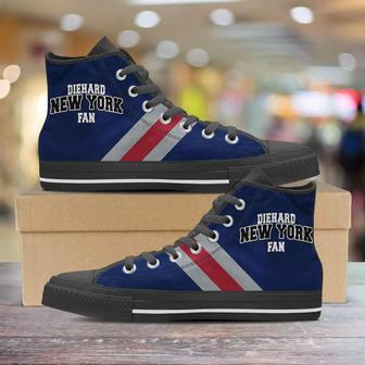 Diehard New York Giants Fan Canvas High Top Shoes | Favorety AU