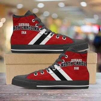 Diehard North Carolina Fan Canvas High Top Shoes Sneakers - Monsterry DE