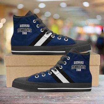 Diehard Penn State Fan Canvas High Top Shoes Sneakers - Monsterry