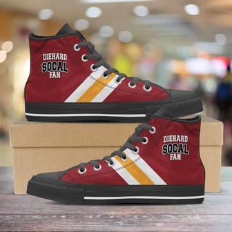 Diehard So Cal Fan Canvas High Top Shoes Sneakers - Monsterry