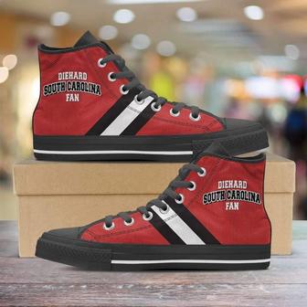 Diehard South Carolina Fan Canvas High Top Shoes Sneakers - Monsterry