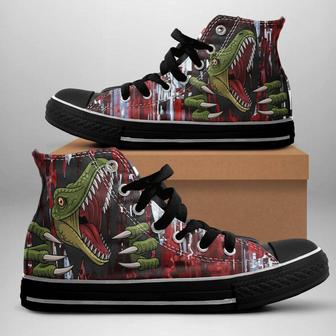 Dinosaurs T-rex Men & Women custom high top Shoes, Sneaker - Monsterry AU