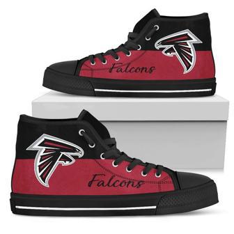 Divided Colours Stunning Logo Atlanta Falcons High Top Shoes | Favorety DE