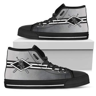 Double Stick Check Chicago White Sox High Top Shoes | Favorety AU