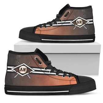 Double Stick Check San Francisco Giants High Top Shoes | Favorety