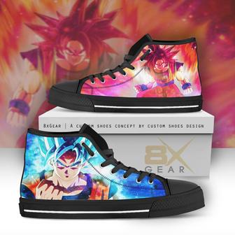 Dragon Ball High Top Shoes Son Goku Double Super Saiyan Anime | Favorety
