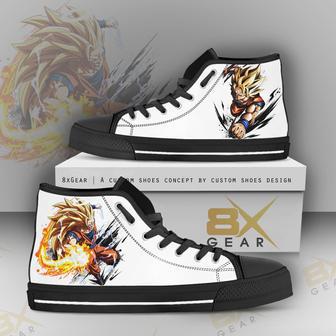 Dragon Ball High Top Shoes Super Saiyan Anime Unique Gift For Fan | Favorety