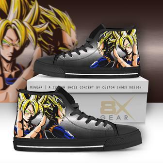 Dragon Ball Sneakers High Top Shoes Goku & Vegeta Cool Style Anime | Favorety CA