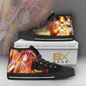 Dragon Ball Son Goku vs Frieza Saga High Top Shoes Design Gift | Favorety