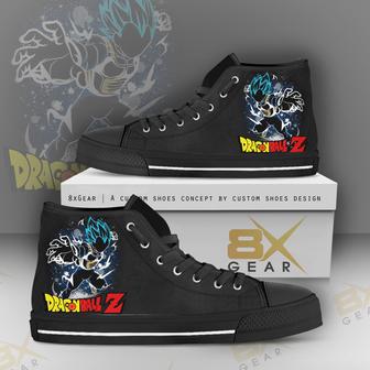 Dragon Ball Z High Top Shoes Vegeta Shadow & Galaxy Sneakers | Favorety