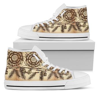 Dream Catcher Vintage Native Women High Top Shoes - Monsterry CA