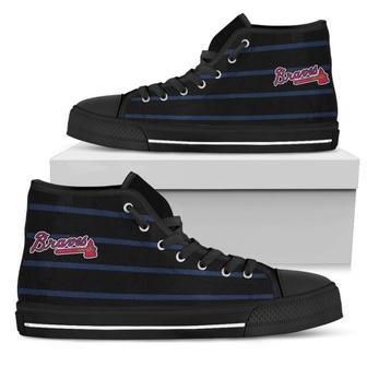 Edge Straight Perfect Circle Atlanta Braves High Top Shoes | Favorety UK